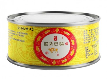 優(yōu)酷牛人松茸筋頭巴腦罐頭258g*10罐